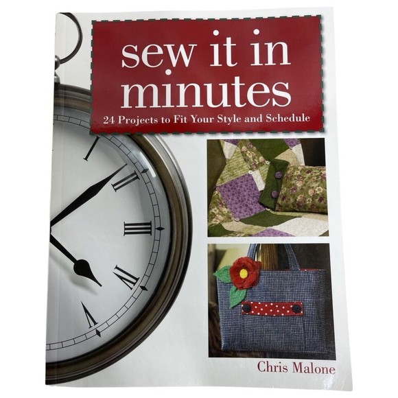 Sew It In Minutes: 24 Projects to Fit Your Style and Schedule . craft hobby book - Picture 1 of 3